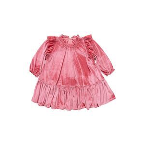 Pink Chicken Girls  Girls Velour Harper Dress, Pink